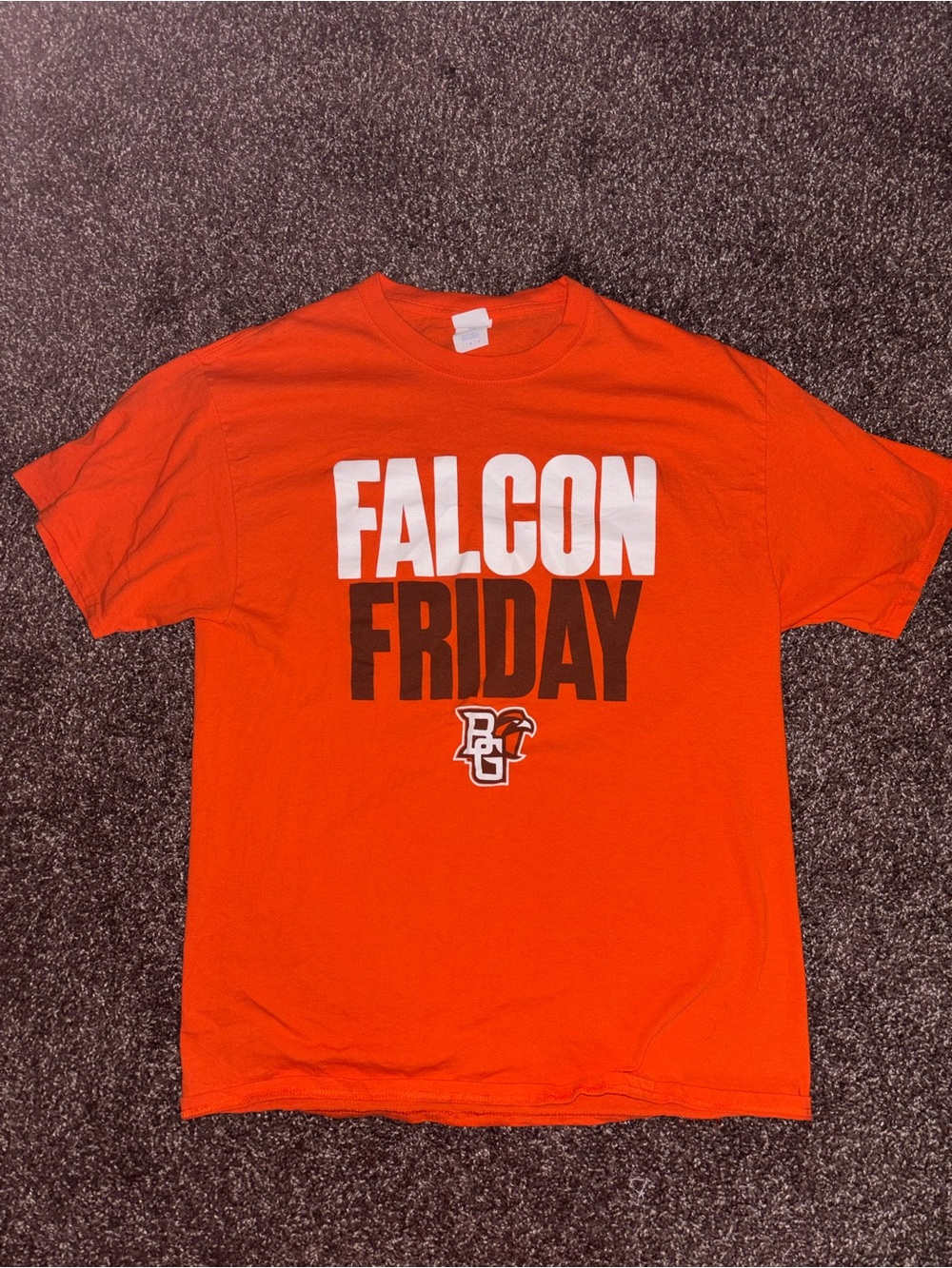 Port and Company Orange "Falcon Friday" Graphic Tee